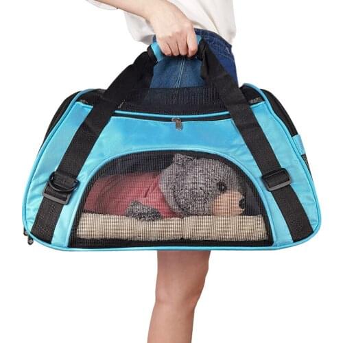 Portable Dog Cat Carrier Bag Soft-sided Pet Puppy Travel Bags Breathable Mesh Small Pet Chihuahua Carrier Outgoing Pets Handbag