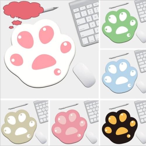Rubber Mouse Pad Cute Cat Paw Pattern Anti-Slip Mice Comfortable Mat for Laptop PC Computer Pad Game Mousepad Anime Mouse Pad