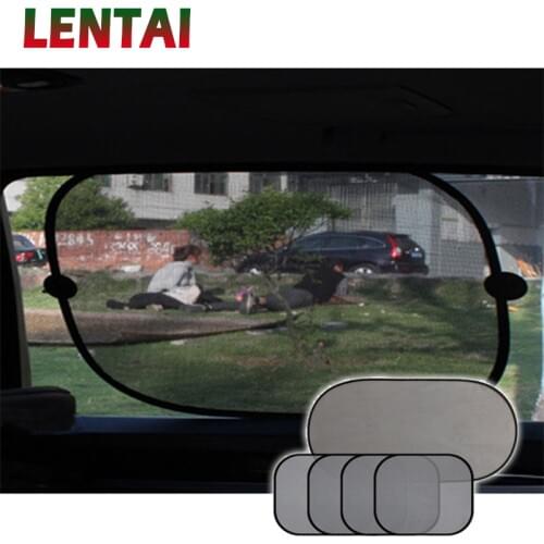 LENTAI Car window sun shade Cover Auto Sun protection Net For Audi A4 B6 B8 VW Passat B5 B7 Skoda Octavia A7 A5 Renault Megane