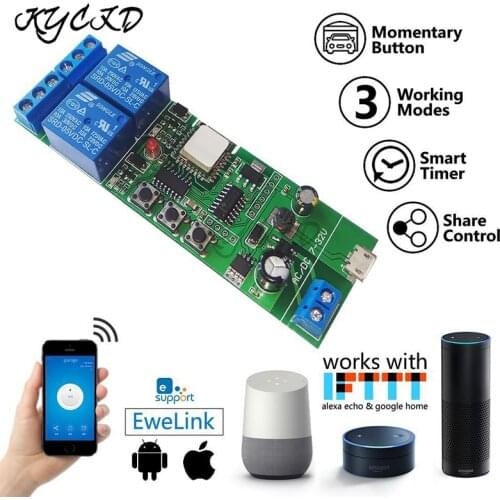 Smart Wifi Switch eWeLink Universal Relay Module 2CH USB DC5V 12V 32V Wireless Switch Timer Phone Remote Control For Smart Home