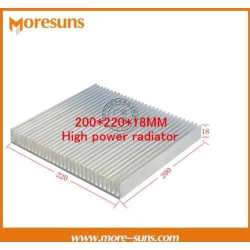 Fast Free Ship Pure aluminum radiator panels 200*220*18MM High power radiator