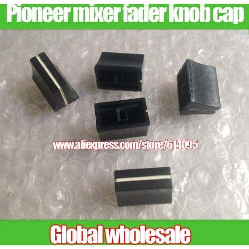 10pcs Pioneer mixer fader knob cap for 400 500 600 / long 19MM high 13.2MM holes 4MM Pioneer fader cap