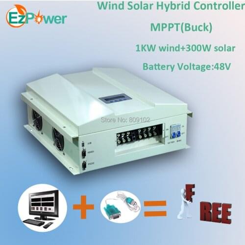 1KW 48V MPPT wind solar hybrid controller with Buck function