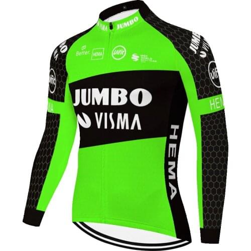 2021 camiseta ciclismo JUMBO VISMA team long sleeve cycing jeresy summer spring quick dry ropa ciclismo hombre