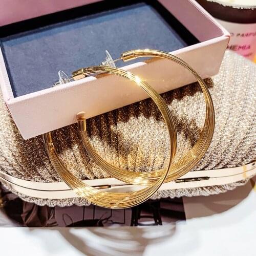 Acrylic Earrings 2021 Fashion New Temperament Earrings Sweet And Exaggerated Wild Circle Earrings Womens Wholesale Sales Bijoux