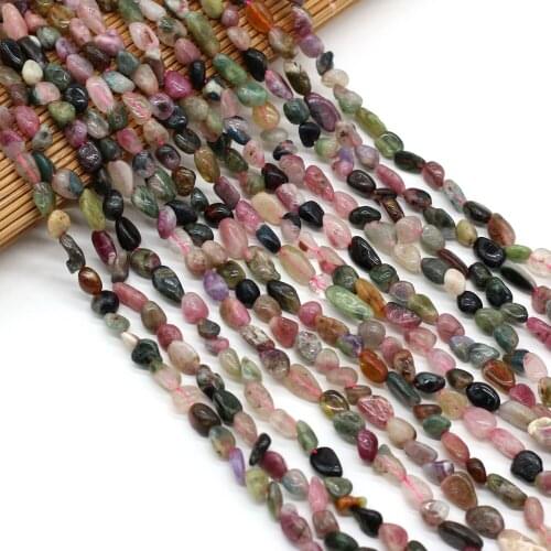 Natural Stone Bead Irregular Shaped Tourmaline Stone Loose Exquisite Beaded For Jewelry Making DIY Bracelet Necklace Accessories