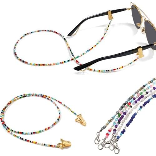 New Fashion Unisex Anti-lost Acrylic Beaded Chain Face Mask Lanyards Reading Glasses Chain Neck Straps Mask Cord Holder