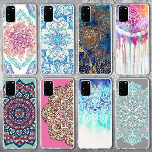 Mandala Case for Samsung Galaxy A51 S20 A71 A50 A70 S10 S10e S9 S8 S7 A40 A30 A20 NOTE 20 10 9 8 Ultra Plus Lite Silicone Cover