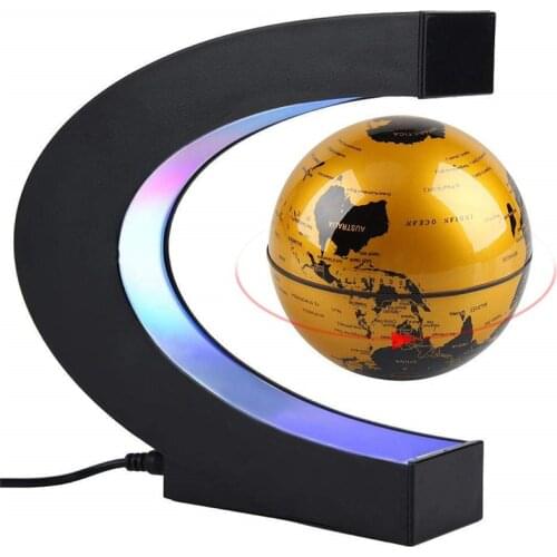 Colorfull Changing Levitating Globe Magnetic Levitation Floating Globe World Map Educational Gifts for Teens / Adult / Seniors