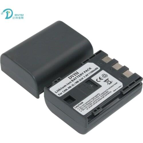 DVISI 2Pcs/lot 7.4V 1.1Ah NB2L NB-2LH Camera Battery for Canon G9 Rebel XTi G7 HV-20 ZR-850 S30 HV-40 350D 400D G7 G9 S30 S40 z1