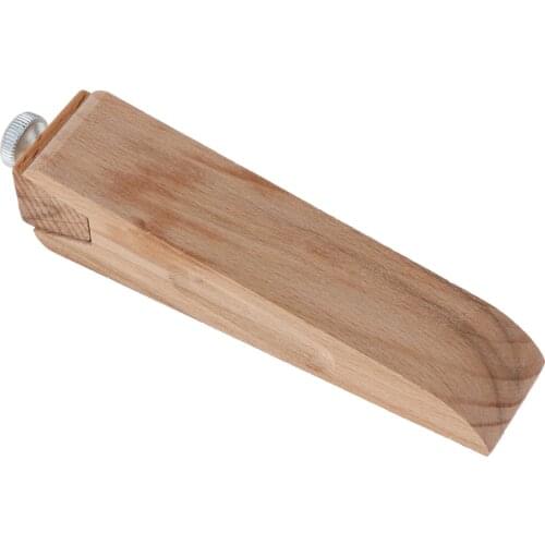 11.5x2.5cm Wooden Sandpaper Holder Leather Polishing Tool for Belt Saddle DIY Leather Sanding Tool Craft