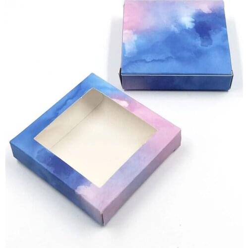 Newes Square Carton Paper Packing Box for 25mm long EyeLash Wholesale Bulk Cheap Pretty Lashes Storage Packaging