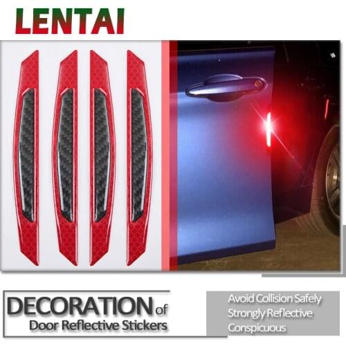 LENTAI For Ford focus 2 3 mk2 fiesta ranger mondeo mk4 Lada granta vesta Cadillac 1Set Auto Car Door Wheel Eyebrow 3D Stickers