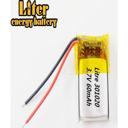 Best battery brand MP3 MP4 free shipping 3.7V lithium polymer battery 3.7V battery 031020 301020 60MAH MP3/MP4 Bluetooth
