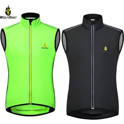 WOSAWE Breathable Cycling Vest Wind Coat Cycle Clothes MTB Bike Bicycle Sleeveless Windbreaker Gilet Jersey Clothing Chalecos