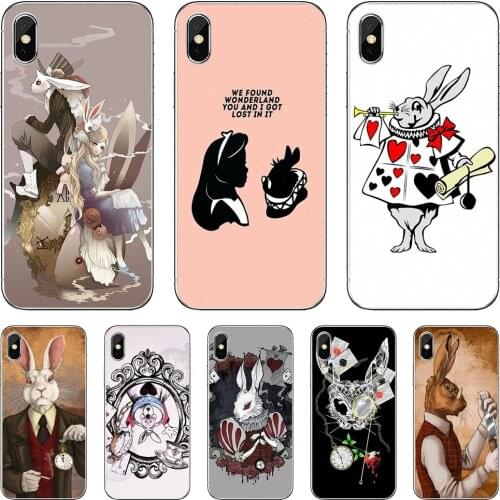 For BQ Aquaris C U2 U V X2 X Lite Pro Plus M E4.5 X5 E5 4G 2017 S 5059 6040L Soft Cases Covers rabbit-alice-in-wonderland