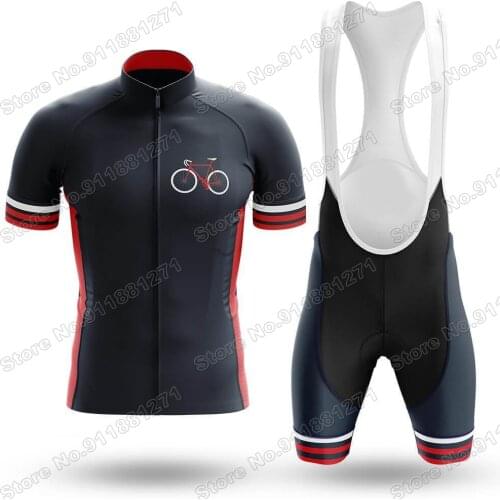 New Cycling Cycle Maillot Mens Cycling Jersey Set Summer Bicycle Clothing Road Bike Shirts Suit Bicycle Bib Shorts MTB Ropa