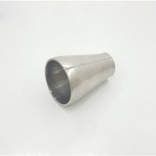 63mm 2.5" To to 57mm 2.25" OD Butt Welding Reducer SUS 304 Stainless Steel Sanitary Pipe Fitting Homebrew Beer Wine