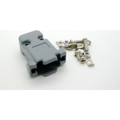 5PCS/LOT DB9 Plastic Shell DB9 Shell DB9 Serial Shell Molded DB9 Case