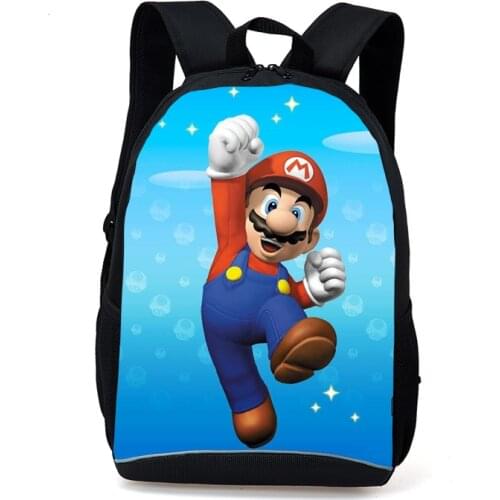 Anime Character Mario Sonic Printing Backpacks for Teenager Girls Boys School Bags Super Funny Toddlers School Backpack Kids Bag