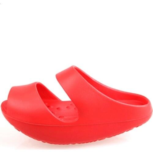 Women Summer Slides Shaking Shoes Homme Female Jelly Shoes Walking Shoes Japanese Thick Sole Slimming Lose Weight Women Sandals