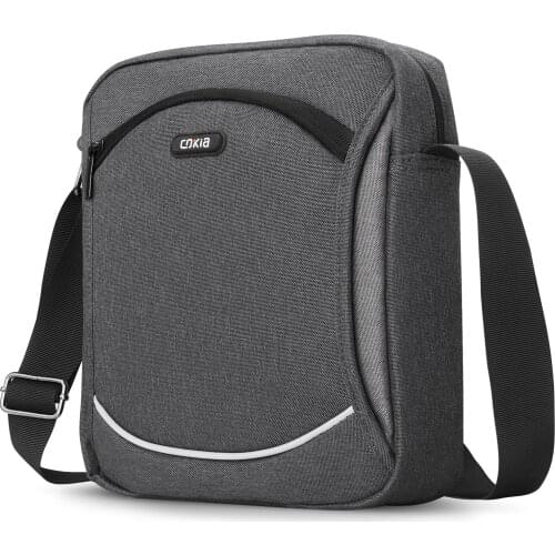 Messenger Bag, Casual Waterproof Satchel Shoulder Bag Wallet Pouch 10.2'' Tablet Briefcase with Multiple Pockets for Travel Work
