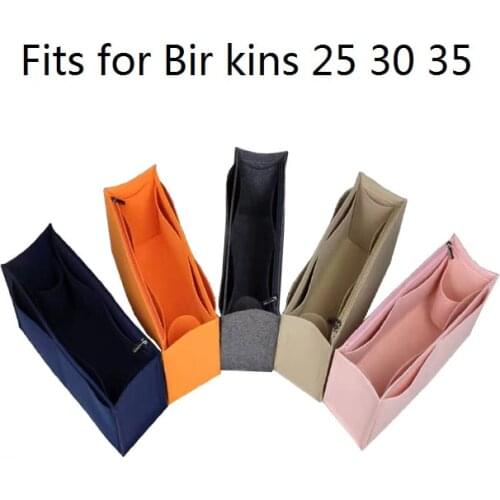 Fits For Bir kins 25 30 35 Insert Bag Organizer Makeup Handbag Organizer Travel Inner Portable Cosmetic Original Organize Bags