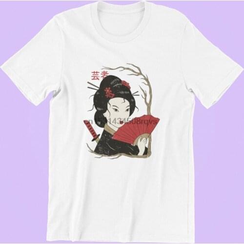 Enoch.ink vintage geisha woman japan shirt japanese aesthetic kanji apparel graphic tee for men and women gifts