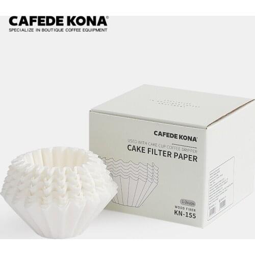 Wave White Paper Filter 50 Sheets Disposable Coffee Filters Paper 1-4 Cups Create An Optimal & Consistent Brew for Wave Dripper