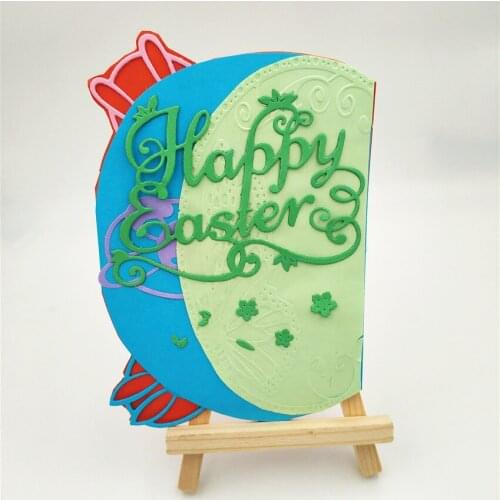 Cutting dies Happy Easter metal crafts paper die-cutting /DIY embossing Easter and New Year Scrapbooking