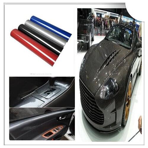 High brightness carbon vinyl fiber film automobile style packaging indoor carbon fiber film accessories for Maybach car