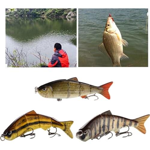 10cm Sinking Wobblers Fishing Lures Multi Jointed Crankbait Swimbait 4 Segment Hard Artificial Bait For Fishing Tackle Lure