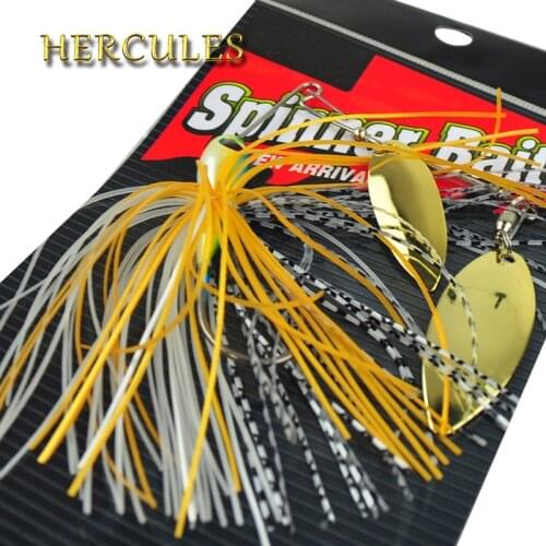 1pc Hercules Spinner Bait Minnow Spinnerbait Spoon Fishing Lure Accessories Pesca Carp Spiner Buzzbait Hook isca Artificial Bait