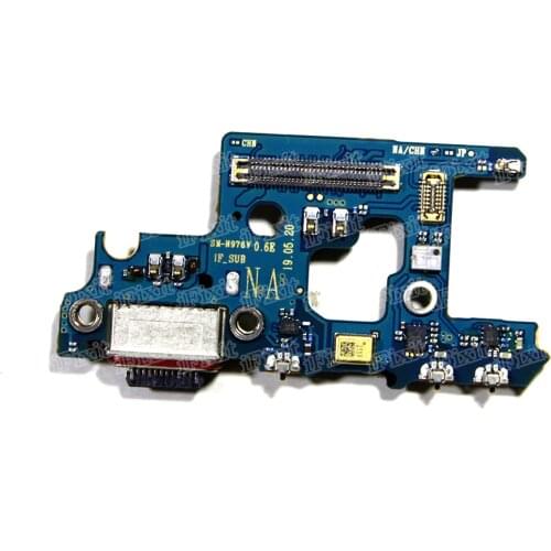 10pcs/lot Original USB Charging Port Dock Connector Flex Cable For Samsung Note10+ Note 10 plus N976B/N N976V Ribbon Part
