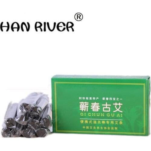 10 pcs/lot Top quality smokeless moxa roll 12 x1.2cm chinese therapy moxa stick warm the meridians relieving pain health care