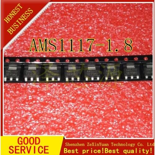 100PCS/LOT AMS1117-1.8 AMS1117 1.8V 1A SOT-223 Voltage Regulato new original
