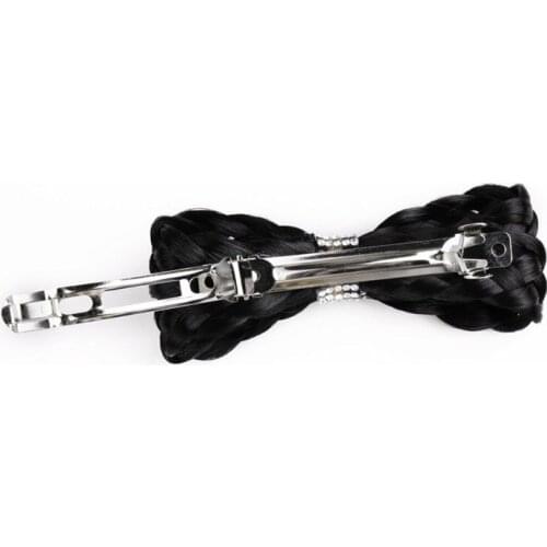 2019 Braided Bowknot Hairpin Braided Hair Design Clips Woman Girls Hair Accessory