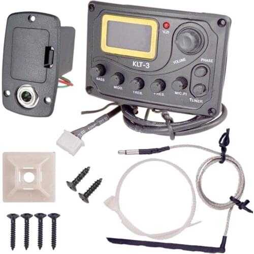 Musical instrument 4-Band & 5-Band Guitar Preamp Piezo Pickup EQ Equalizer for Acoustic Guitar pickups accessories parts