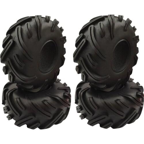 4PCS RC Rock Crawler 2.2 inch Tires Soft 140mm Tyre With Foams for Axial Wraith RR10 SCX10 Jeep Wrangler TRX-4 TRX4 2.2 WHEEL