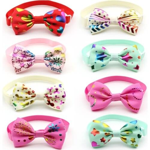 50/100 Pc New Patterns Dog Bow Tie Pet Dog Bow Tie Necktie Puppy Dog Grooming Accessories Pet Supplies Dog Accessories Dog Bows