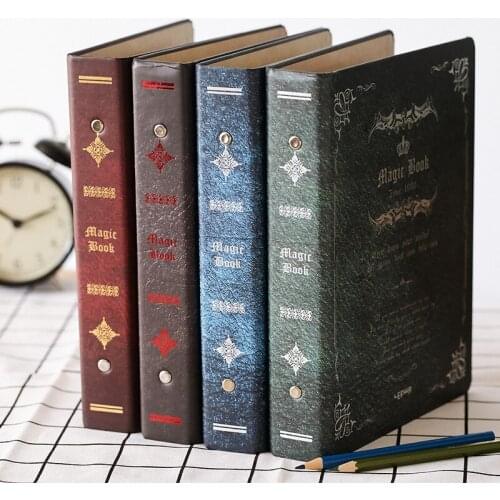 A5 Creative Stationery Retro Nostalgic Simple Metal Clip Loose-leaf Notepad notebook