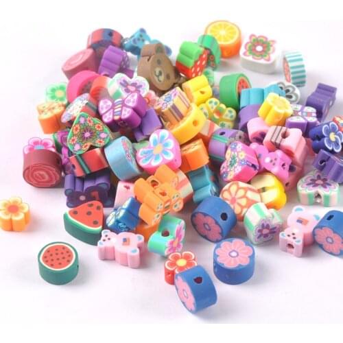 25g Blend color blend size Soft ceramics Spacer Beads For Jewelry making and Send 1 meter elastic rope YKL0792