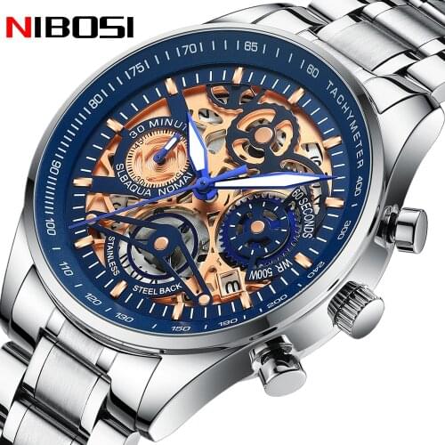 Relogio Masculino NIBOSI New Men Watch Top Brand Luxury Waterproof Date Clock Sport Watches Mens Fashion Quartz Wristwatch