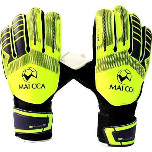 MAICCA Kids Mens Soccer Goalie Gloves Professional kids Goalkeeper Gloves Soccer Football Thick Latex Finger Protection Footbal