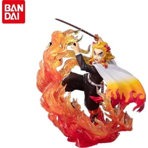 Bandai Genuine Figuarts ZERO Anime Demon Slayer Rengoku Kyoujurou PVC Action Figure Collections Model Toys