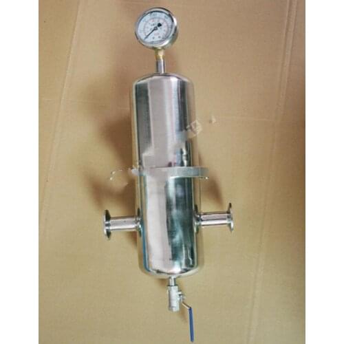 Stainless Steel Compressed Air Filter Stainless Steel Precision Gas Filter Oil Water Separator Ammonia Filter