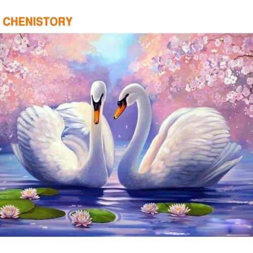 CHENISTORY Frameless Picture Animals DIY Painting By Numbers Kits Acrylic Coloring By Numbers Unique Gift For Home Decor 40x50cm