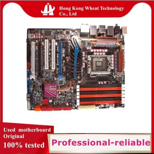 For ASUS P6T Deluxe Motherboard Socket LGA 1366 DDR3 24G SATA2 USB2.0 For Intel X58 Original Desktop Used Mainboard