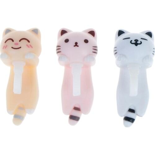 Cute Cat Anti Dust Plug 3.5mm Mobile Phone Earphone Jack Dust Plug Phone Accessories For Smart Phone 3 Colors