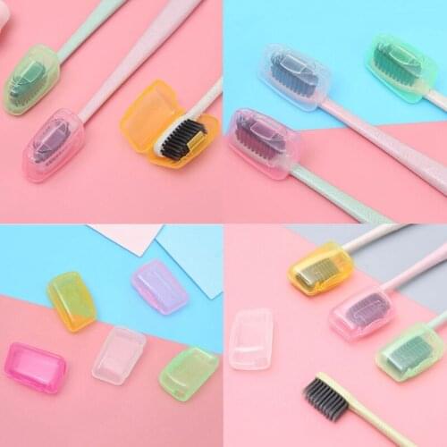 New Arrival 5 Piece Set Portable Travel Toothbrush Cover Wash Brush Dust Cover Cap Case Box Hot Bathroom Accessories